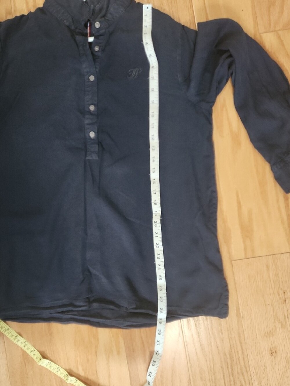 Tommy Hilfiger Navy Shirt Casual Large Long Sleeves - Picture 11 of 17